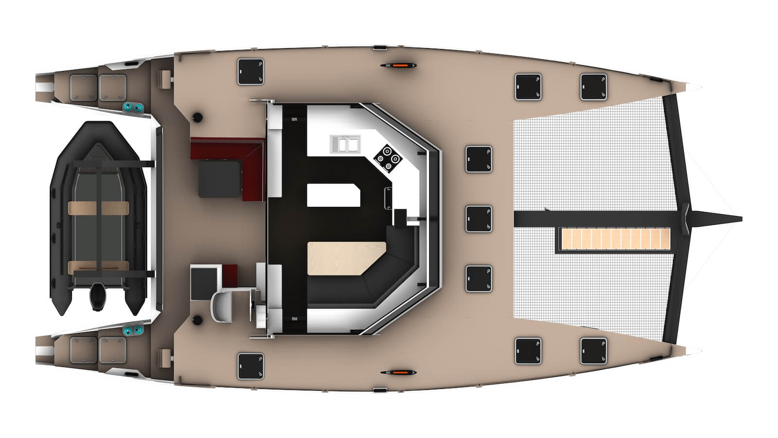 ODC48 Top View Deck Layout